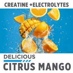 CONCRET Creatine HCl + Hydration | Electrolyte Powder Tub | Citrus Mango | Su…