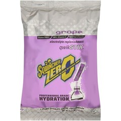 Sqwincher Zero Qwik Stik Sugar Free Electrolyte Hydration Drink Mix GRAPE 50/BG
