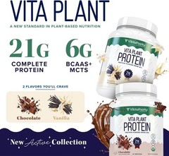 2 lbs Organic Plant Based Vegan Protein Powder for Women with BCAAs Vanilla