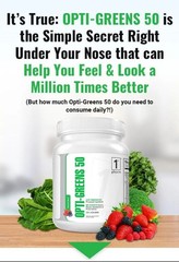 1st Phorm OPTI-GREENS 50 Powder 11 oz ( 30 Serv) Natural Berry Flavor BY 11/26