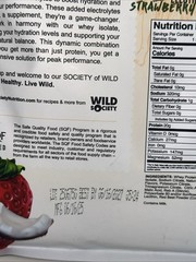 Wild Society Clear Whey Protein Isolate 16 Servings, Strawberry Coconut