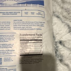 equip Prime Protein Grass-Fed Beef Isolate Powder Vanilla Dairy-Free 1.67 lb