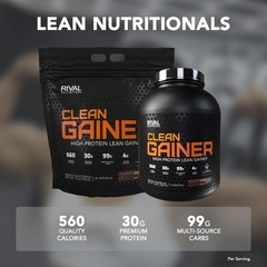 Rival Nutrition Clean Gainer Soft Serve Vanilla 10 Lb I High Protein Lean