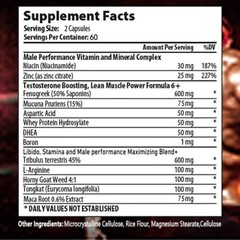 Energy Supplement Naturally Supports Cognition,Concentration* Endurance For Men