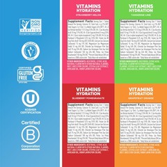 Nuun Vitamins Electrolyte Tablets Vitamin D C E A B6 Folic Acid Magnesium 4