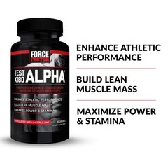 Force Factor Test X180 Alpha Total Testosterone Booster For Men Fenugreek Seed