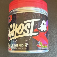 GHOST Legend All Out Pre-Workout Powder Cherry Limeade GF/SF 17.6 oz exp 05/27