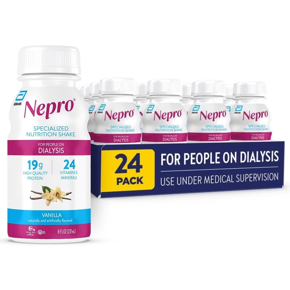 Nepro Nutrition Shake for People on Dialysis, 19g 8 Fl Oz (Pack of 24)