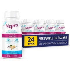 Nepro Nutrition Shake for People on Dialysis, 19g 8 Fl Oz (Pack of 24)