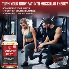 Nature’s Live Acetyl L-Carnitine 1500mg, 120 Capsules – Non-GMO and Gluten Free