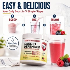 3 Pack L-Arginine 5200mg & L-Citrulline 1200mg Nitric Oxide Booster for Blood Fl