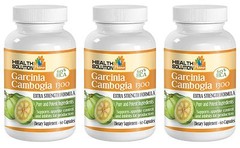 Weight Loss, Garcinia Cambogia Fat Burn 60% HCA Extract 1300mg (3 Bottles)