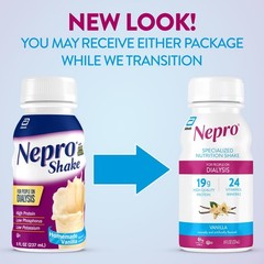 Nepro Nutrition Shake For People On Dialysis 19G Protein 420 Calories Vanilla 8