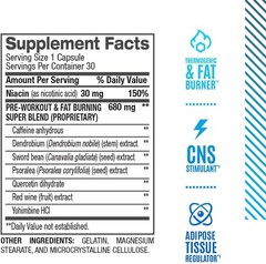 BPI Sports B4 THERMOGENIC FAT BURNER – 30 capsules