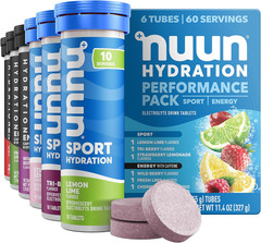Nuun Energy Electrolyte Tablets Caffeine Mixed Flavors, 60 Servings
