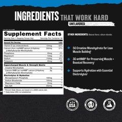 Animal Creatine HMB Powder – 3g myHMB + 5g Creatine with Electrolytes for Rec…