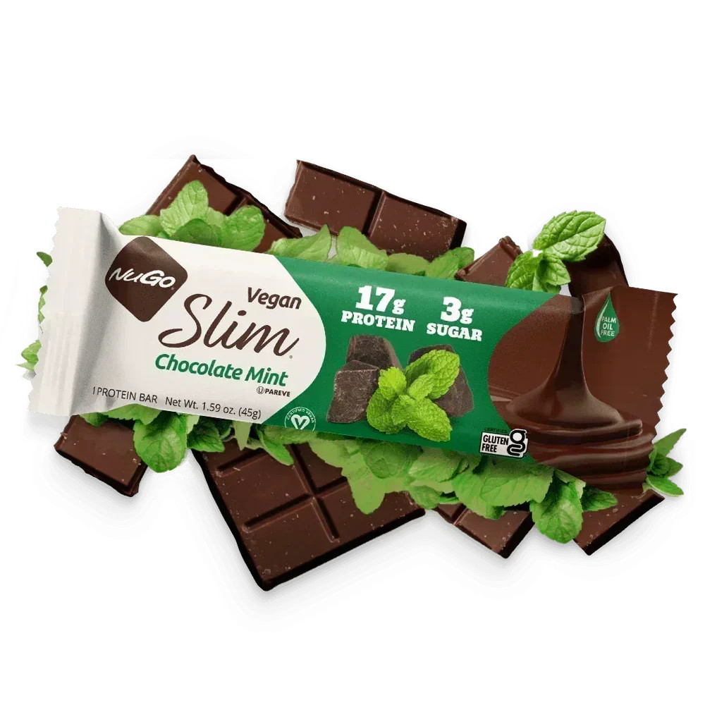(Pack of 36) Nugo Protein Bar Slim Chocolate Protein Snack Bars 1.59 Oz