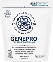 Premium GENEPRO GEN. 3 Unflavored Protein Powder – (4th Generation, 30 Servings)