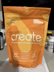 Create Wellness Every Creatine Monohydrate Orange Flavor 90 Gummies