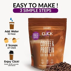 Click Coffee & Protein Powder Bag – Caramel