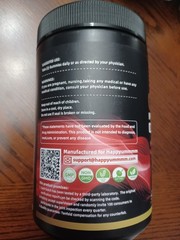 Happyummmm Creatine Monohydrate Gummies 5000mg 90ct Strawberry 5g Exp 06/27