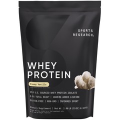 Whey Protein Isolate Sports Nutrition 2lb Bag Creamy Vanilla Powder 26 Servings