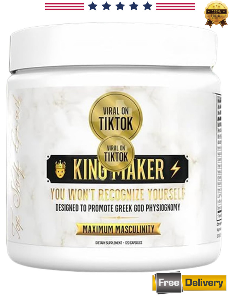 King-1pcs Maker 13-in-1 Men’s Supplement for Fitness,Health & Vitality (120 Cap)