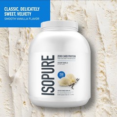 Zero Carb Protein Powder, Creamy Vanilla, 4.5 lb (2.04 kg) FAST SHIP ⚡️🚚