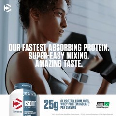 Dymatize ISO100 Hydrolyzed Whey Isolate Protein Powder, Gourmet Vanilla