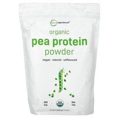 Organic Pea Protein Powder, 2.2 lb (1,000 g)