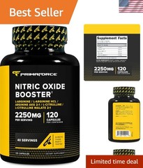 Elevate Workouts with 2,250mg Nitric Oxide Booster – 120 Capsules for Athletes