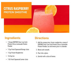 Isopure Infusions Whey Isolate, Citrus Lemonade, 36 Servings