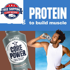 Core Power High Protein Shake, Chocolate, 42g Bottle, 14oz, 12 Pack