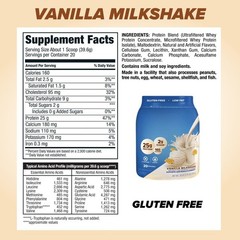 100% Whey Protein Powder, Vanilla Cream, 25g Protein, 1.75 lbs