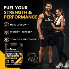 100 Servings of Pure Creatine Monohydrate – Supports Strength & Brain Health