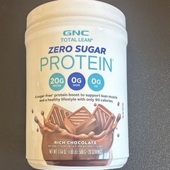 GNC Total Lean Whey Protein Powder Zero Sugar Rich Chocolate ex 09/26