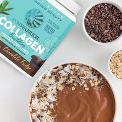 Sunwarrior Vegan Collagen Building Protein Peptides Hyaluronic, Biotin, 1.1 lbs