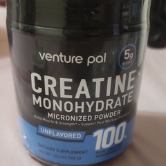 Venture Pal Creatine Monohydrate Powder Unflavored 10.6 oz Vegan Non GMO 5g Dose