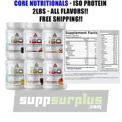 Core Nutritionals ISO Whey Protein – 24gm Isolate Whey Protein 2LBs All Flavors