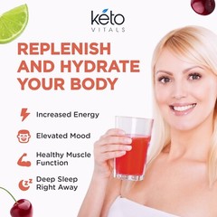 Keto Vitals Electrolyte Powder Cherry Limeade Energy Drink