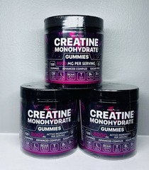 Perfectfit365 Creatine Monohydrate Gummies 8000 MG. Sugar Free- 120 Count- X 3