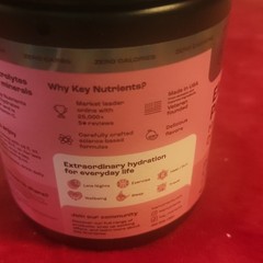 Key Nutrients Electrolytes Powder Pink Lemonade 13.02 oz Sodium Potassium
