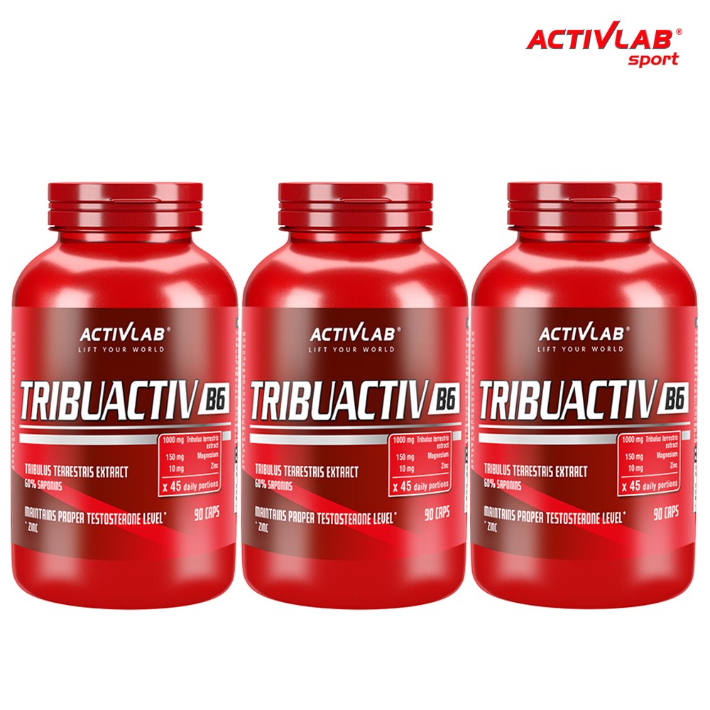 TRIBUACTIV B6 – Testosterone Booster – Natural Bodybuilding – Tribulus – ZMA