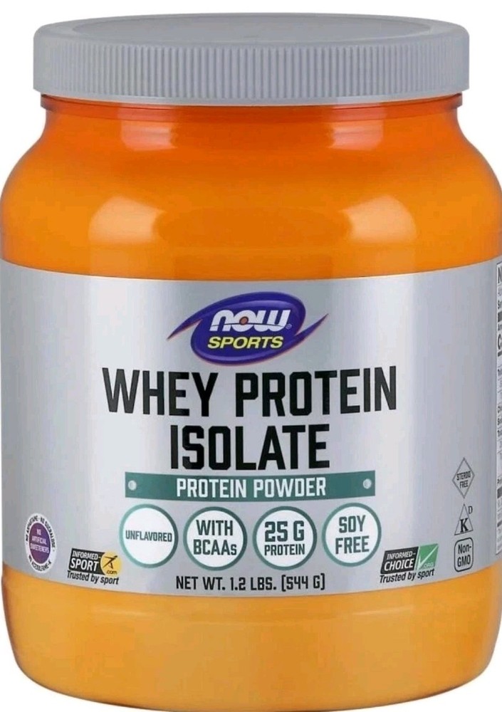 Now Sports Whey Protein Isolate 1.8 Lbs Creamy Chocolate Exp. 03/26