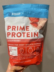Equip Prime Protein Powder Strawberry Grass-fed Beef Isolate Protein Ex 11/26
