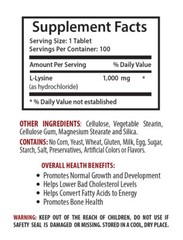 Better Muscle Recovery – L-LYSINE 500mg – Sports Nutrition 1B