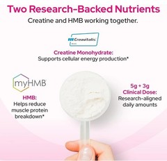 Creatine HMB Powder, 5g Creatine Monohydrate With 3g HMB, Creatvitalis And myHMB