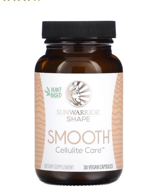 Sunwarrior Shape SMOOTH Cellulite Care Dietary 30 Vegan Capsules – Exp. 1/2027