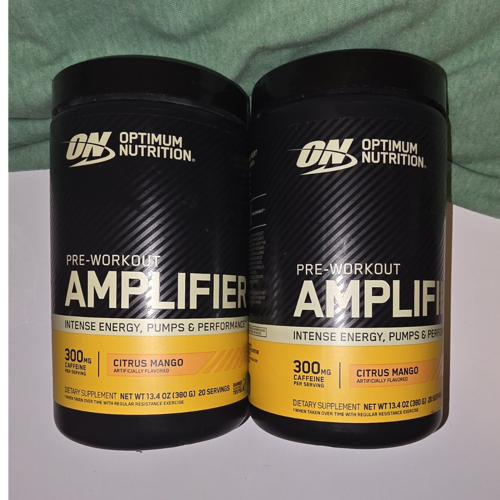 Optimum Nutrition Pre-Workout Powder Citrus Mango with Caffeine 13.4 oz