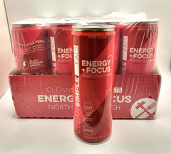 Clean Simple Eats 12 PACK Energy + Focus NORTH POLE PUNCH 12 oz cans x12 Pk